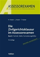 Horst Kaiser, Jan Kaiser, Torsten Kaiser - Die Zivilgerichtsklausur im Assessorexamen