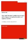 Mathias Jahn - Quo vadis Myanmar's political governance and its impact on national security and regional stability?
