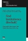 Sandro Cattacin, Dagmar Domenig, E Rosenstein, Emilie Rosenstein, Urs Schäfer - Sind Institutionen überholt?