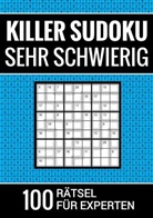 Sudoku Puzzlebücher, Sudoku Puzzlebücher - Killer Sudoku sehr schwierig - 100 Rätsel für Experten