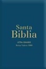 Reina Valera 1960 - Biblia Rvr60 Letra Grande/Tamaño Manual - Azul Acero Con Indice Y Cierre (Bible Rvr60 Lp/Pocket Size - Steel Blue with Index and Closure)