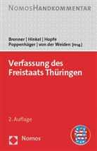 Michael Brenner, Klaus Hinkel, Jörg Hopfe, Jörg Hopfe u a, Holger Poppenhäger, Klaus von der Weiden... - Verfassung des Freistaats Thüringen