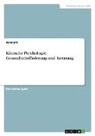 Anonym - Klinische Psychologie. Gesundheitsförderung und -beratung