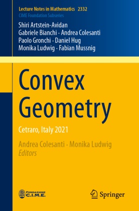 Shiri Artstein-Avidan, Gabriele Bianchi, Colesanti, Andrea Colesanti, Paolo Gronchi, … - Convex Geometry Cetraro, Italy 2021