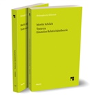 Moritz Schlick - Texte zu Einsteins Relativitätstheorie/ Texte zur Quantentheorie, m. 2 Buch