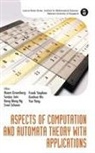 Sanjay Jain Keng Meng N Noam Greenberg, Noam Greenberg, Greenberg Noam, Sanjay Jain, Jain Sanjay, Keng Meng Ng... - Aspects Of Computation And Automata Theory With Applications