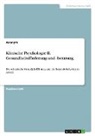 Anonym, Anonymous - Klinische Psychologie II. Gesundheitsförderung und -beratung