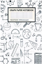 Linda Schulhoff, Linda Schulhoff - Mathematik Notizbuch Graphisches Papier Notizbuch Notizbuch aus Millimeterpapier - 1/2 Zoll große Quadrate