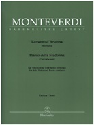 Claudio Monteverdi, Elisa Stangalino, Hendrik Schulze, Sara Elisa Stangalino - Lamento d'Arianna (Fassungen für Solostimme und Basso continuo)