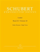 Franz Schubert, Walther Dürr - Lieder, Band 10 für hohe Stimme