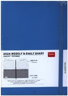Wochen- Und Tageskalend. Large - 2024 - Large Weekly And Daily - Blue