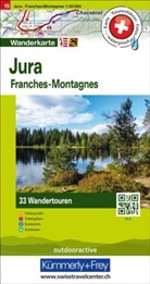 Hallwag Kümmerly+Frey AG, Hallwag Kümmerly+Frey AG - Kümmerly+Frey Wandertourenkarte 15 Jura 1:50.000