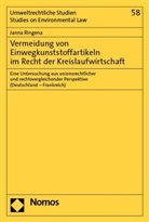 Janna Ringena - Vermeidung von Einwegkunststoffartikeln im Recht der Kreislaufwirtschaft