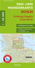 Rad- und Wanderkarte Schlei - Schleswig, Kappeln, Eckernförde