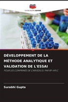 Surabhi Gupta - DÉVELOPPEMENT DE LA MÉTHODE ANALYTIQUE ET VALIDATION DE L'ESSAI