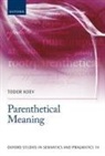Todor Koev, Todor (Emmy Noether Fellow Koev - Parenthetical Meaning