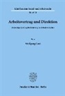 Wolfgang Gast - Arbeitsvertrag und Direktion.