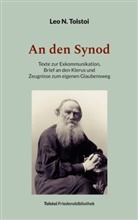 Leo N Tolstoi, Leo N. Tolstoi, Peter Bürger - An den Synod