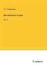 H. T. Colebrooke - Miscellaneous Essays