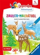 Melinda Ronto, Simone Pahl, Heribert Schulmeyer - Leserabe Rätselspaß - Zauber-Malrätsel zum Lesenlernen: Im Wald (1. Lesestufe)