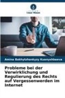 Amina Bakhytzhankyzy Kuanyshbaeva - Probleme bei der Verwirklichung und Regulierung des Rechts auf Vergessenwerden im Internet