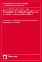 Booss, Christian Booß, Johannes Weberling - Rechtsfolgen der politischen Verfolgung im wiedervereinigten Deutschland