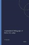 A D Leeman, A. D. Leeman - A Systematical Bibliography of Sallust (1879-1964)