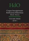 Moshe Sharon - Corpus Inscriptionum Arabicarum Palaestinae, Volume Three: -D-F-