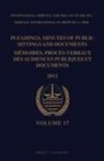 Intl Tribunal for the Law of the Sea - Pleadings, Minutes of Public Sittings and Documents / Mémoires, Procès-Verbaux Des Audiences Publiques Et Documents, Volume 17 (2012) - (2 Vol. Set)