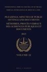 Intl Tribunal for the Law of the Sea - Pleadings, Minutes of Public Sittings and Documents / Mémoires, Procès-Verbaux Des Audiences Publiques Et Documents, Volume 22 (2015)(2 Vols)