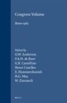 G W Anderson, G. W. Anderson, G R Castellino, G. R. Castellino, Henry Cazelles, P a H de Boer... - Congress Volume Bonn 1962