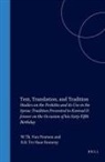 Willem Th van Peursen, Bas Ter Haar Romeny - Text, Translation, and Tradition