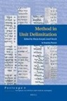 M C a Korpel, M. C. a. Korpel, Joseph Oesch, Stanley E Porter, Stanley E. Porter - Method in Unit Delimitation