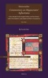 Gerrit Bos - Maimonides, Commentary on Hippocrates' Aphorisms Volume 1