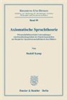 Rudolf Kamp - Axiomatische Sprachtheorie.
