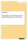 Lynn Matthay - Konzeptidee eines Onlineshops für die Ersatzteilbeschaffung von Fahrzeugen