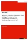Tobias Hamm - Persistenz politischer Systeme. Wie wirkt sich Input-Overload auf den parlamentarischen Alltag von Bundestagsabgeordneten aus?