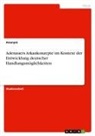 Anonymous - Adenauers Arkankonzepte im Kontext der Entwicklung deutscher Handlungsmöglichkeiten