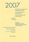Schweiz. Musikforschende Gesellschaft - Schweizer Jahrbuch für Musikwissenschaft- Annales Suisses de Musicologie- Annuario Svizzero di Musicologia