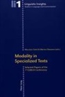 Marina Dossena, Maurizio Gotti - Modality in Specialized Texts