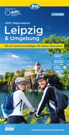 Allgemeiner Deutscher Fahrrad-Club e.V. (ADFC), Bike, BVA BikeMedia, BVA BikeMedia GmbH, Allgemeiner Deutscher Fahrrad-Club e V (ADFC - ADFC-Regionalkarte Leipzig und Umgebung, 1:75.000, mit Tagestourenvorschlägen, reiß- und wetterfest, E-Bike-geeignet, GPS-Tracks Download