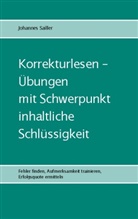 Johannes Sailler - Korrekturlesen - Übungen mit Schwerpunkt inhaltliche Schlüssigkeit