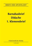 Klemens von Rom, Klemens von Rom, Michael Eichhorn - Barnabasbrief, Didache, 1.Klemensbrief