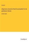 Anonym - Allgemeine deutsche Real-Encyclopädie für die gebildeten Stände