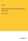 Anonym - Zeitschrift der Deutschen morgenländischen Gesellschaft