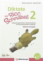 Stefanie Drecktrah, Mareike Hahn - Diktate mit Rico Schnabel, Klasse 2 - silbierte Ausgabe