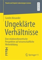 Carolin Alexander - Ungeklärte Verhältnisse