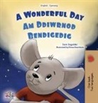 Kidkiddos Books, Sam Sagolski - A Wonderful Day (English Welsh Bilingual Children's Book)