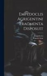 Empedocles, Heinrich Stein - Empedoclis Agrigentini Fragmenta Disposuit