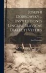 Josef Dobrovský - Josephi Dobrowsky ... Institutiones Linguae Slavicae Dialecti Veteris
